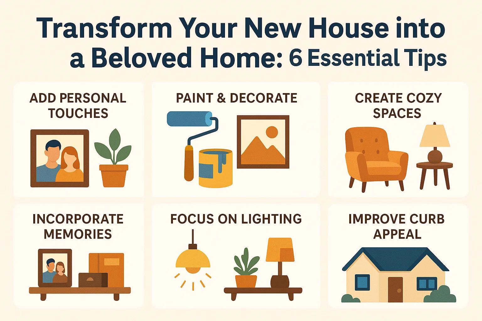Essential Home Transformation Tips infographic
