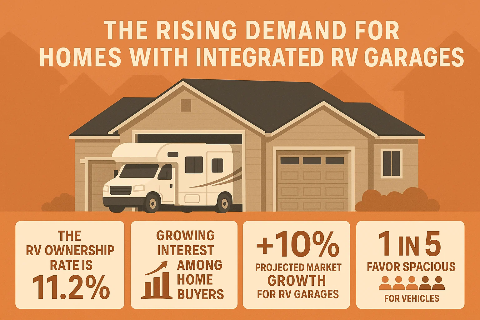 Homes with RV Garages infographic