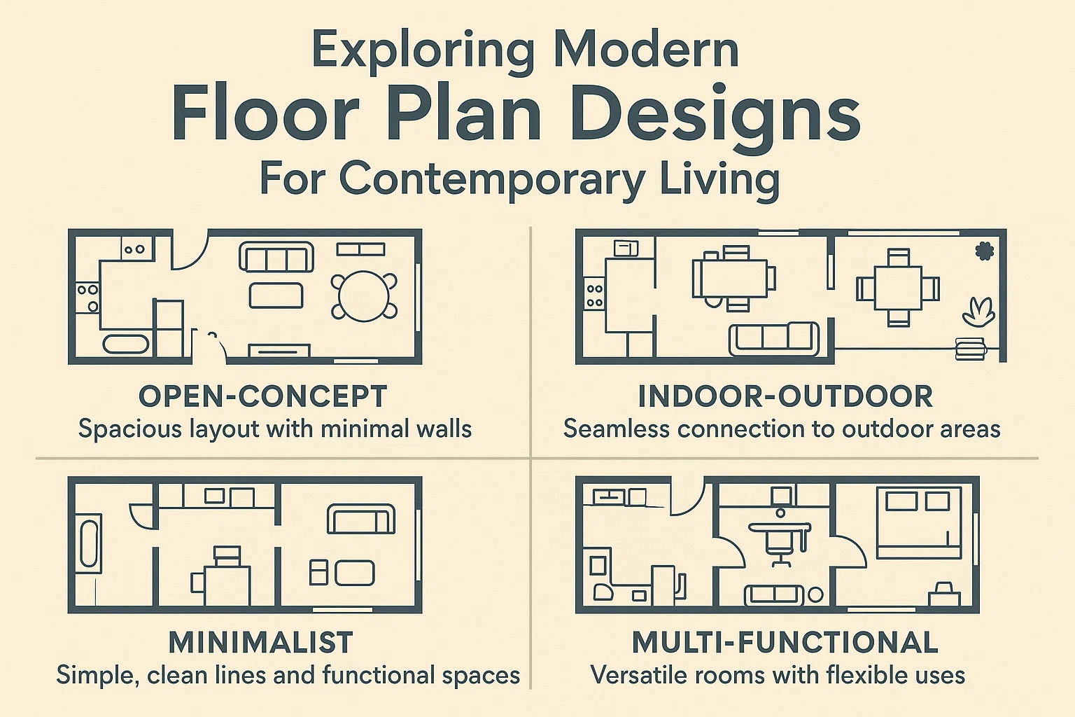 Modern Floor Plan Designs infographic