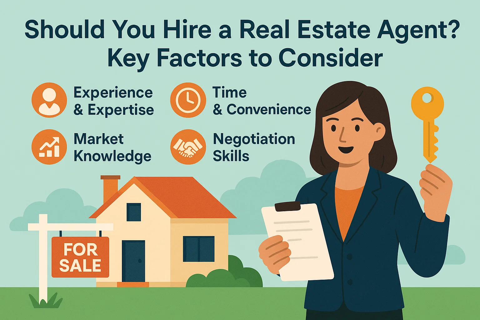 Choosing Real Estate Agent infographic