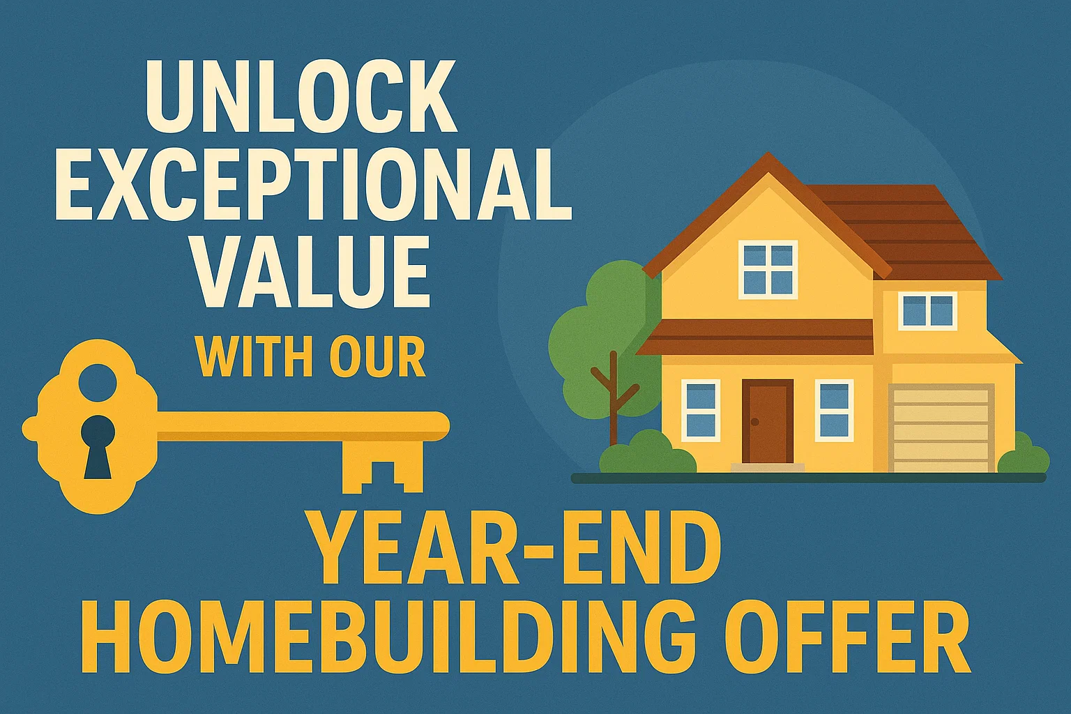 Year-End Homebuilding Deal infographic