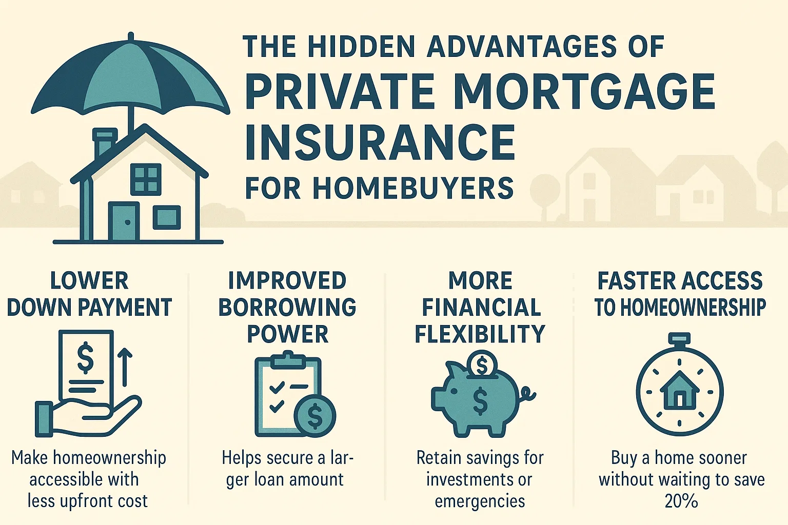 Private Mortgage Insurance Benefits infographic