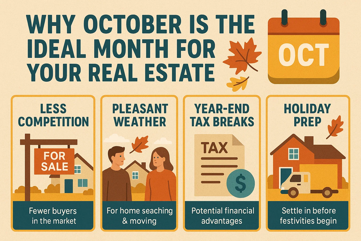 October Real Estate Insights infographic