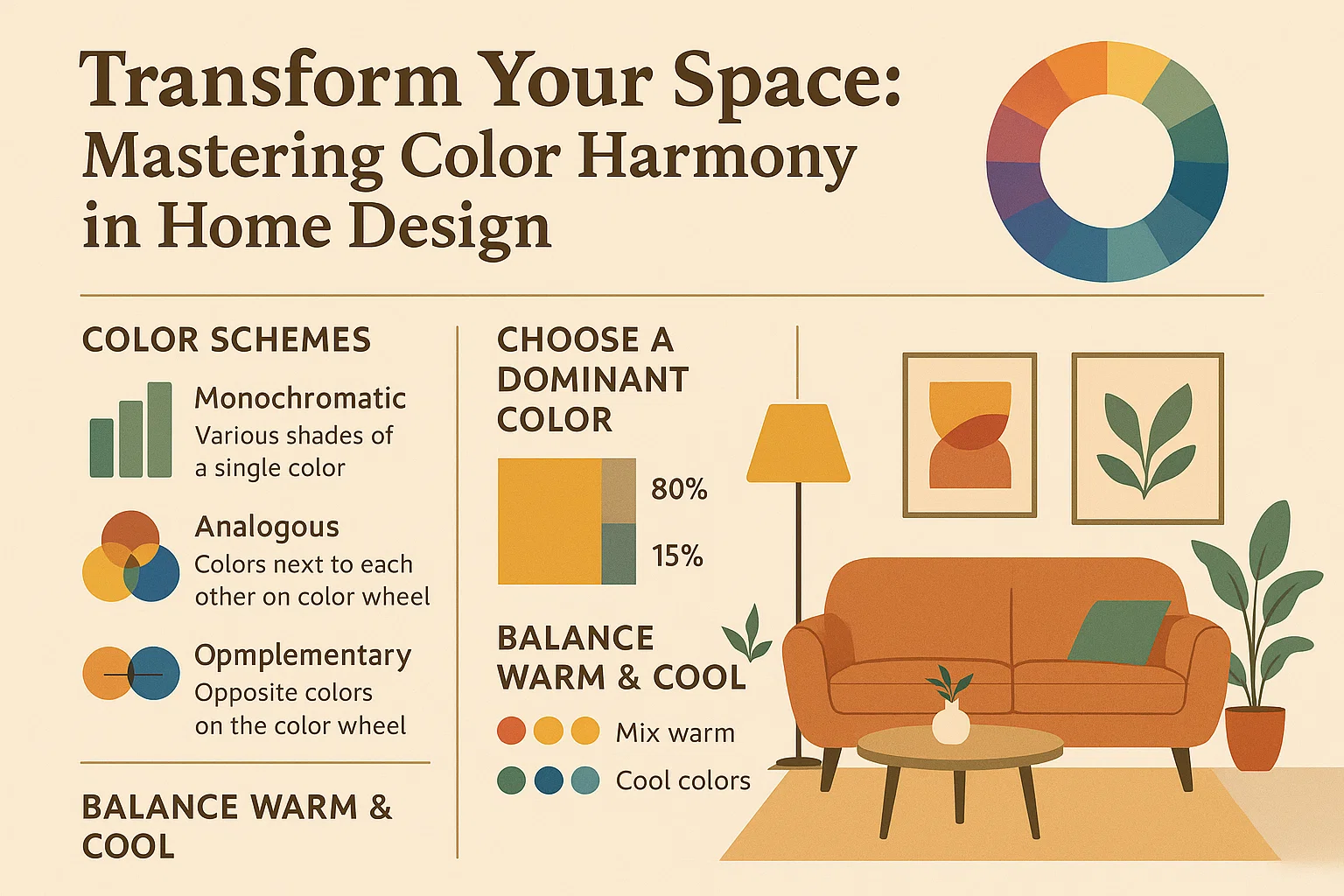 Color Harmony in Design infographic