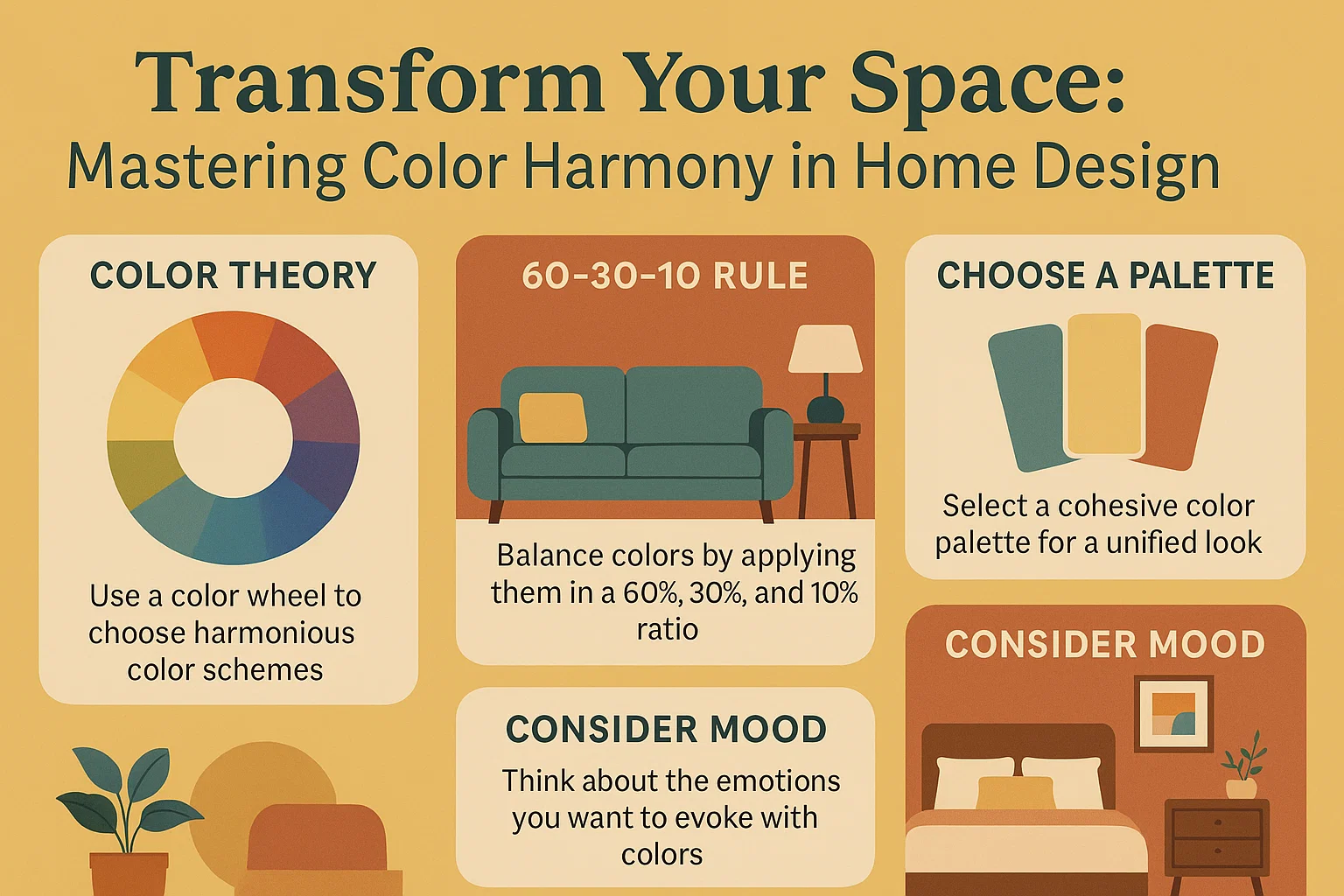 Color Harmony in Design infographic