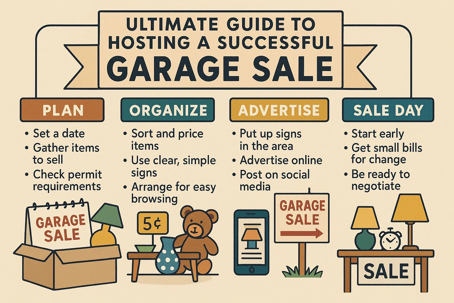 Garage Sale Success Guide infographic