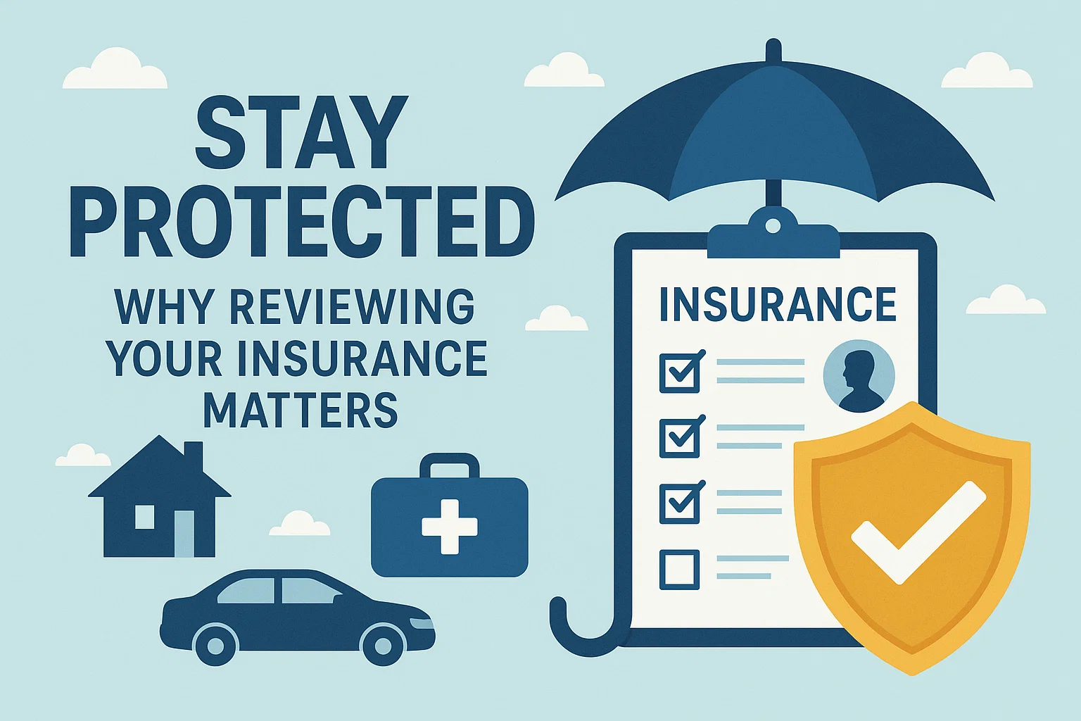 Insurance Review Benefits infographic