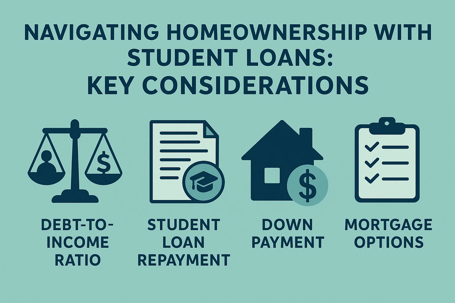 Homeownership & Student Loans infographic