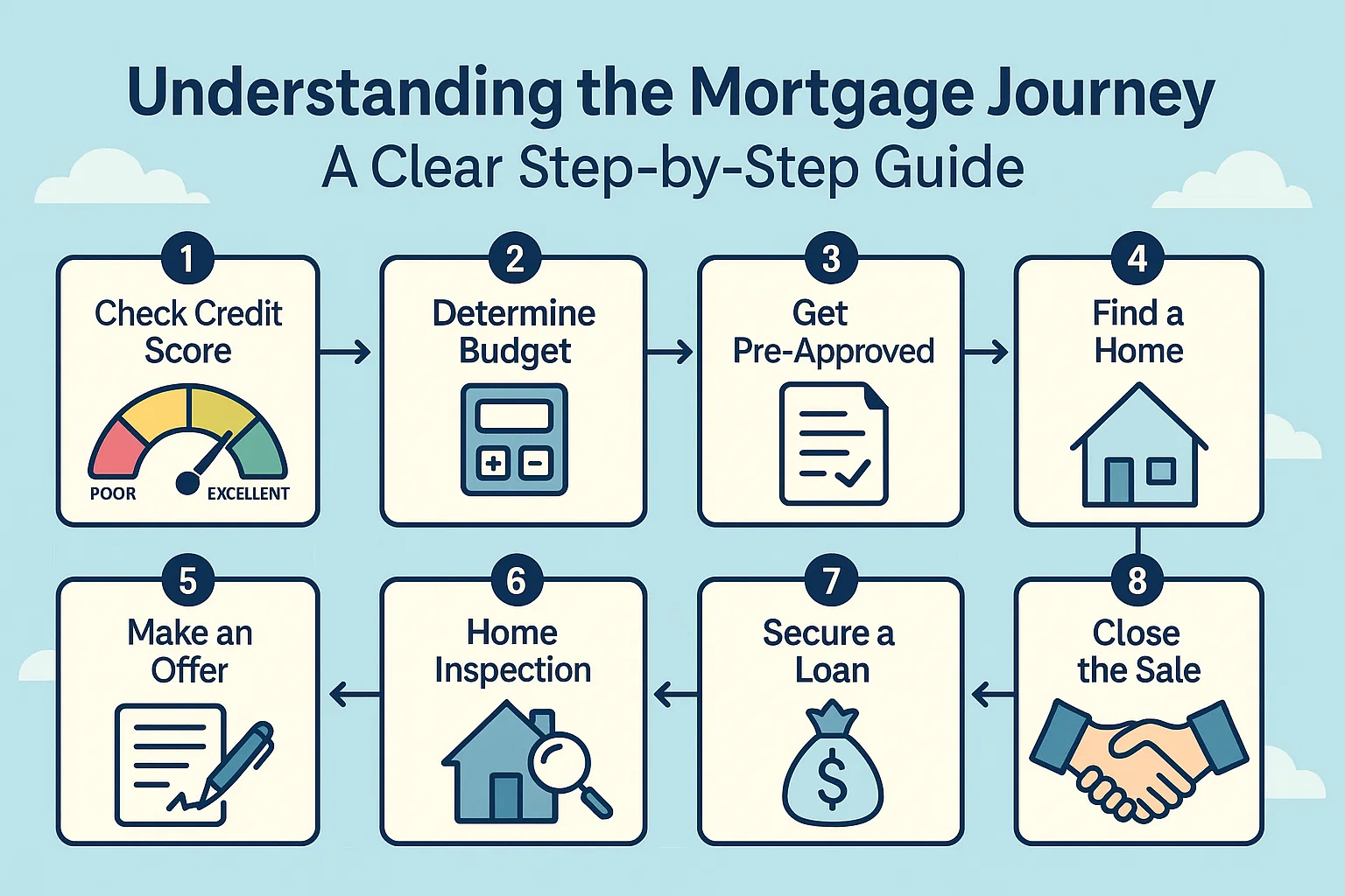 Mortgage Process Guide infographic
