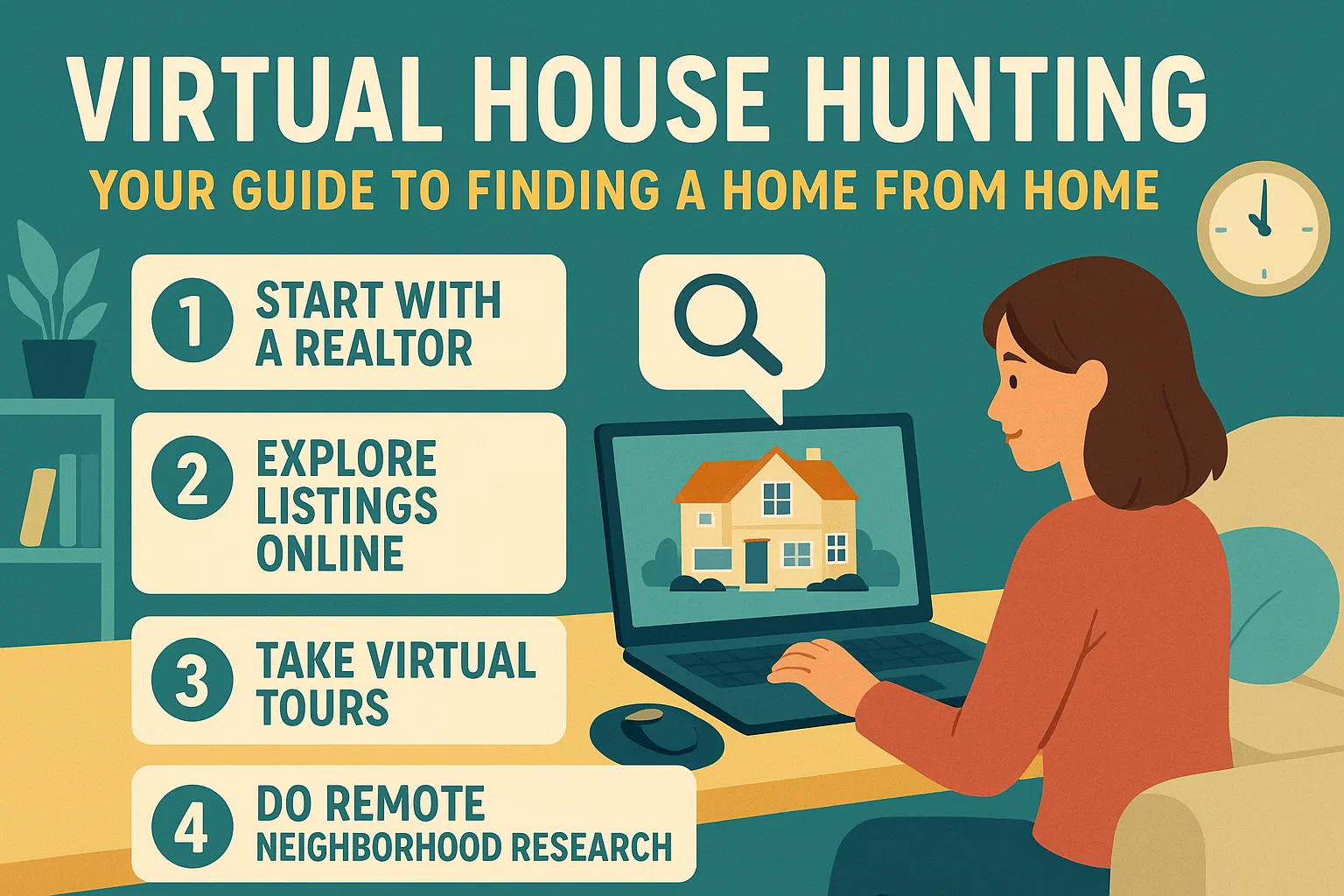 Virtual House Hunting infographic