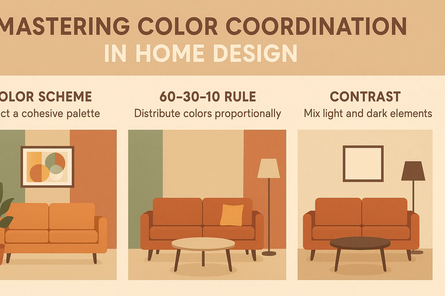 Color Coordination Tips infographic