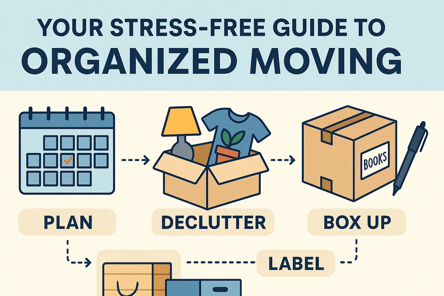 Stress-Free Moving Guide infographic
