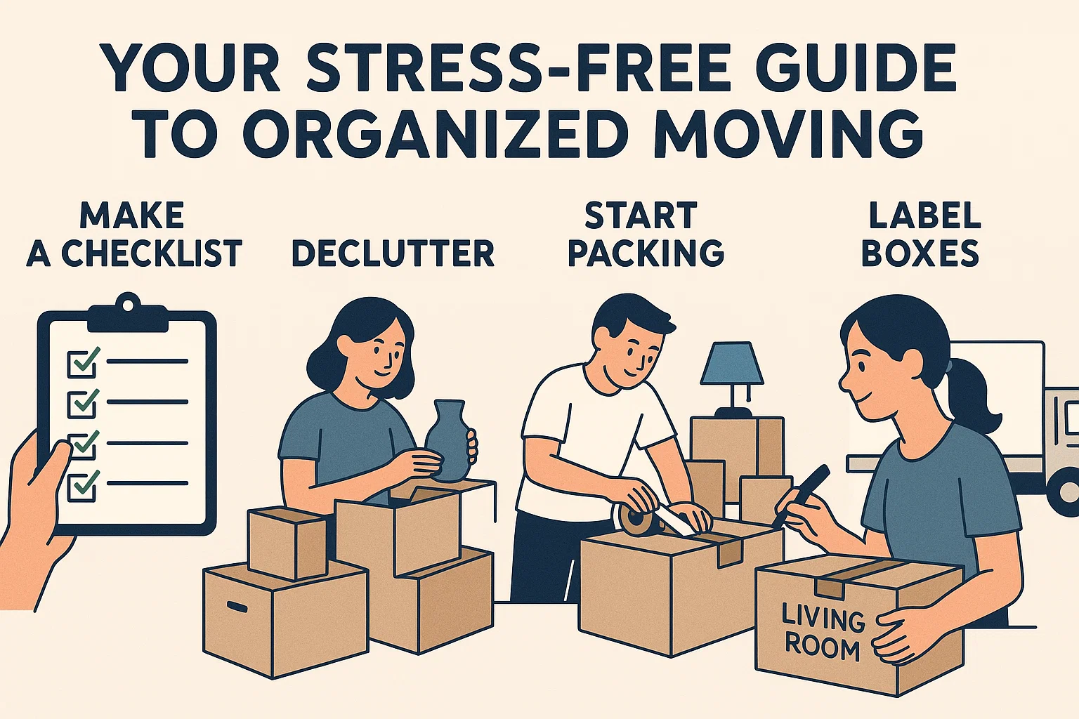 Stress-Free Moving Guide infographic