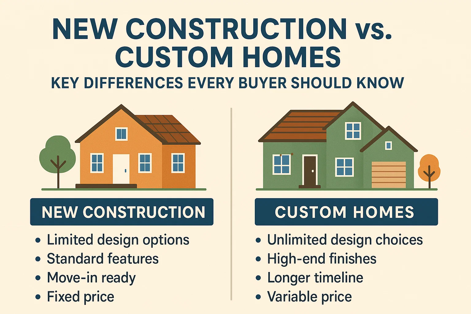 Home Buying Differences infographic