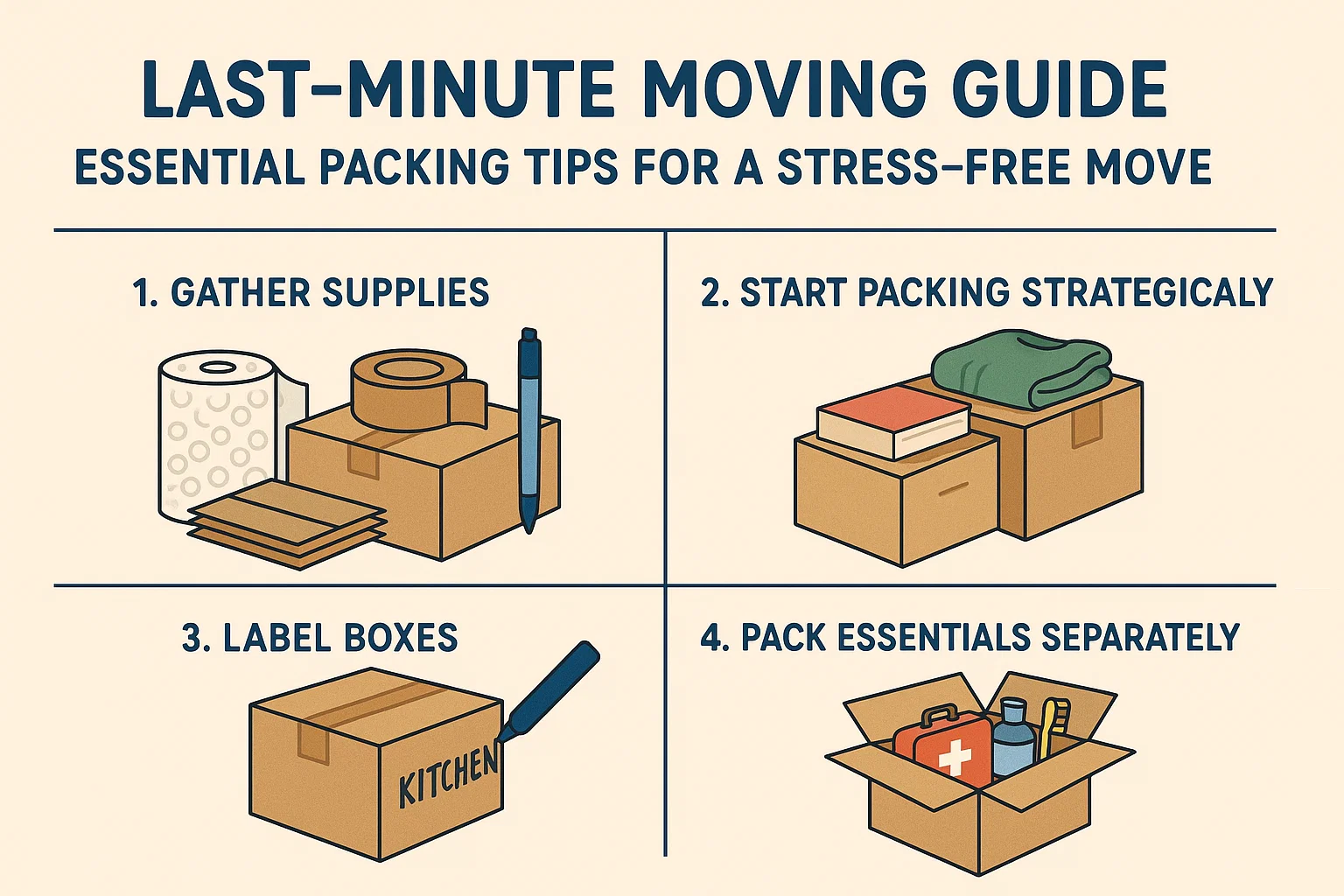 Stress-Free Move Tips infographic