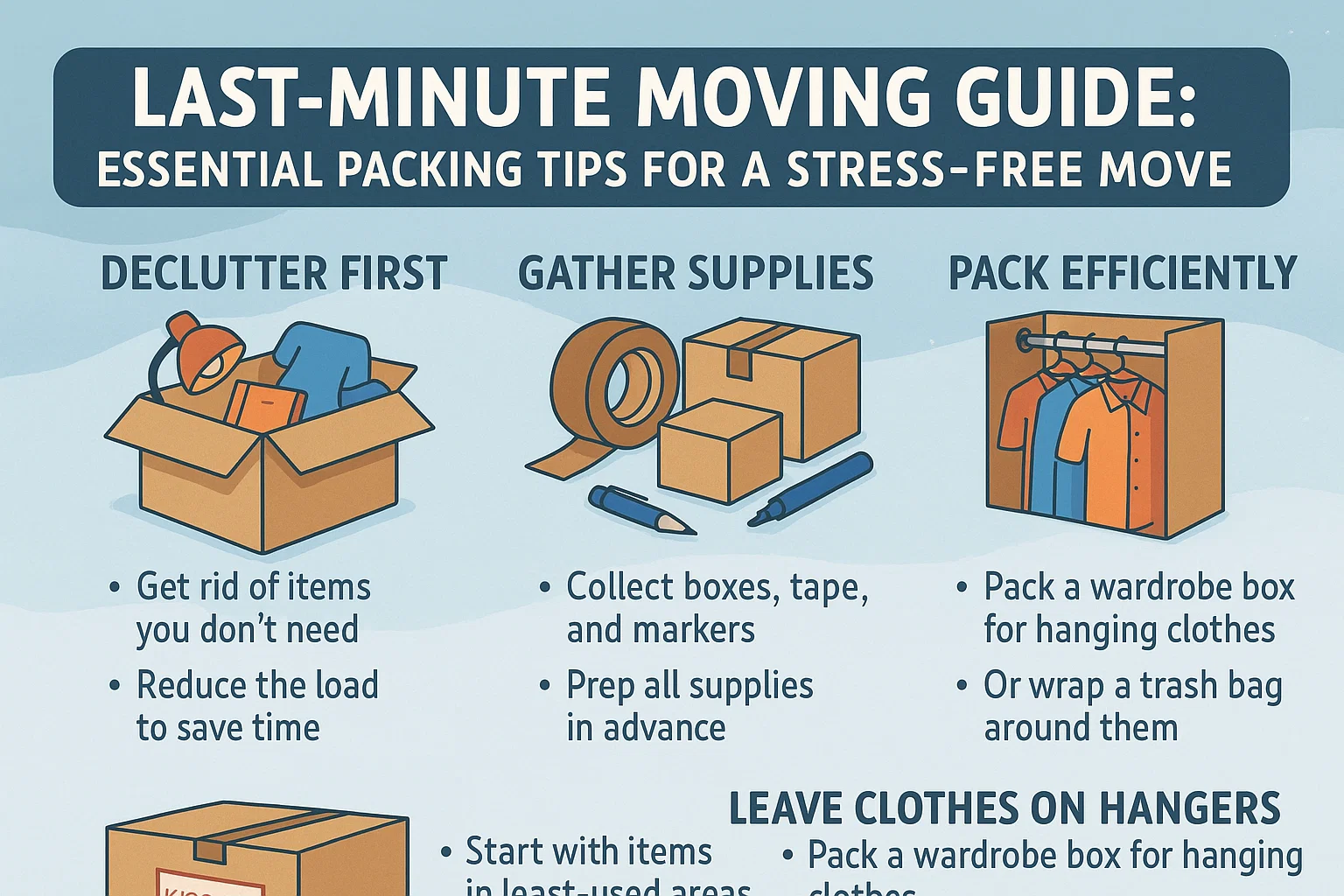 Stress-Free Move Tips infographic