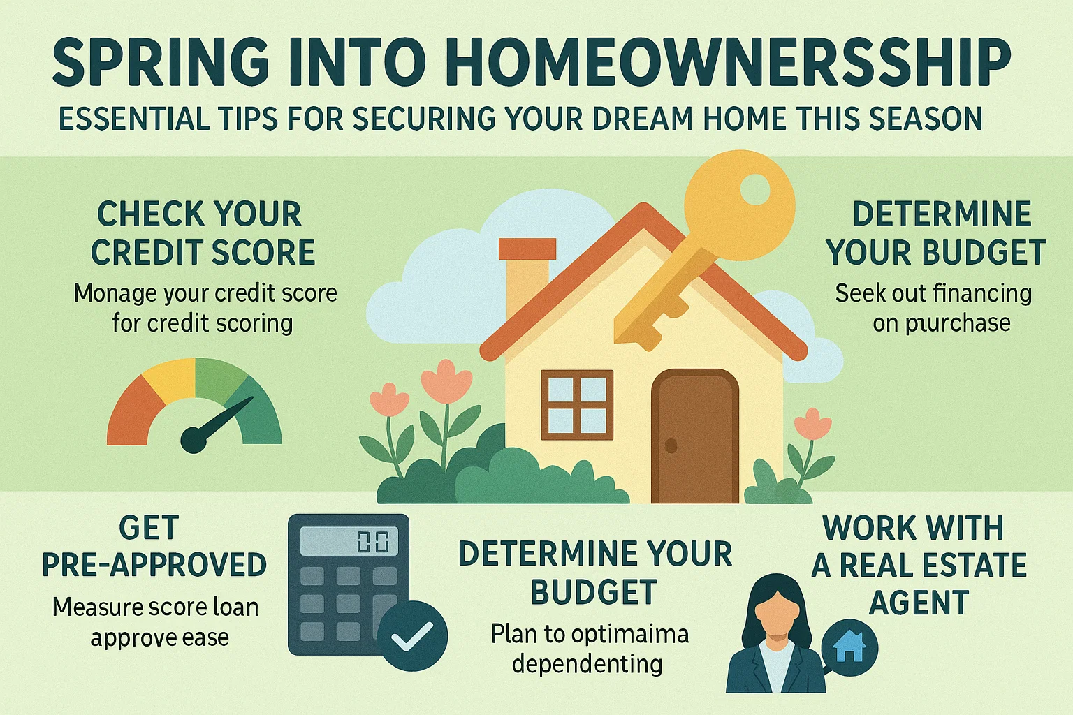 Spring Homeownership Tips infographic