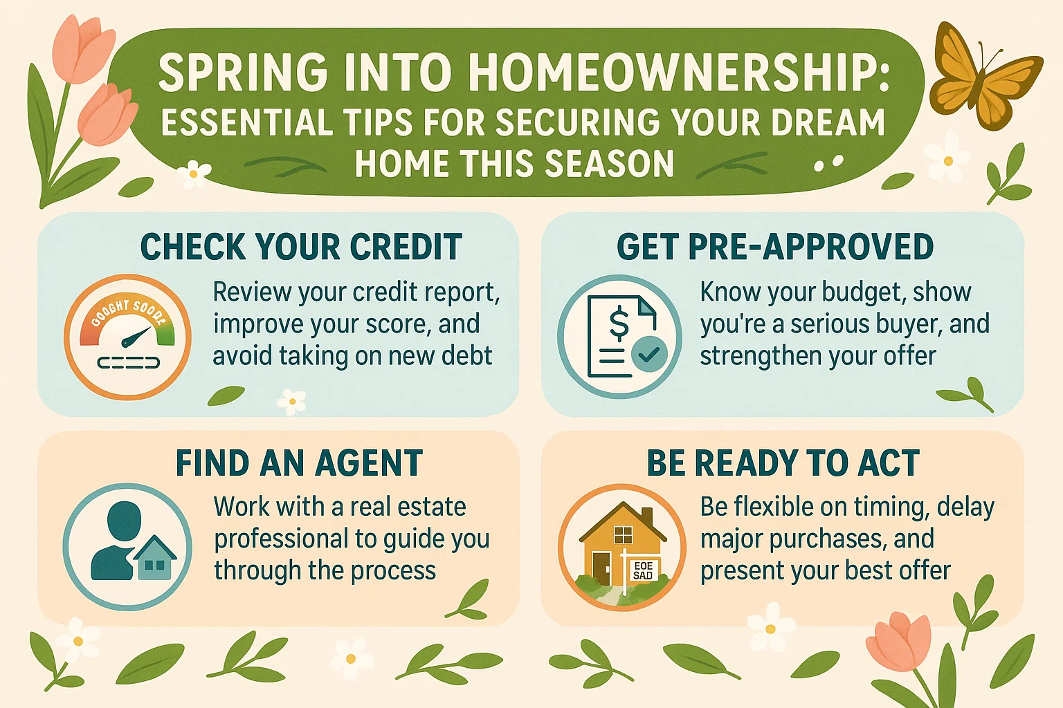 Spring Homeownership Tips infographic