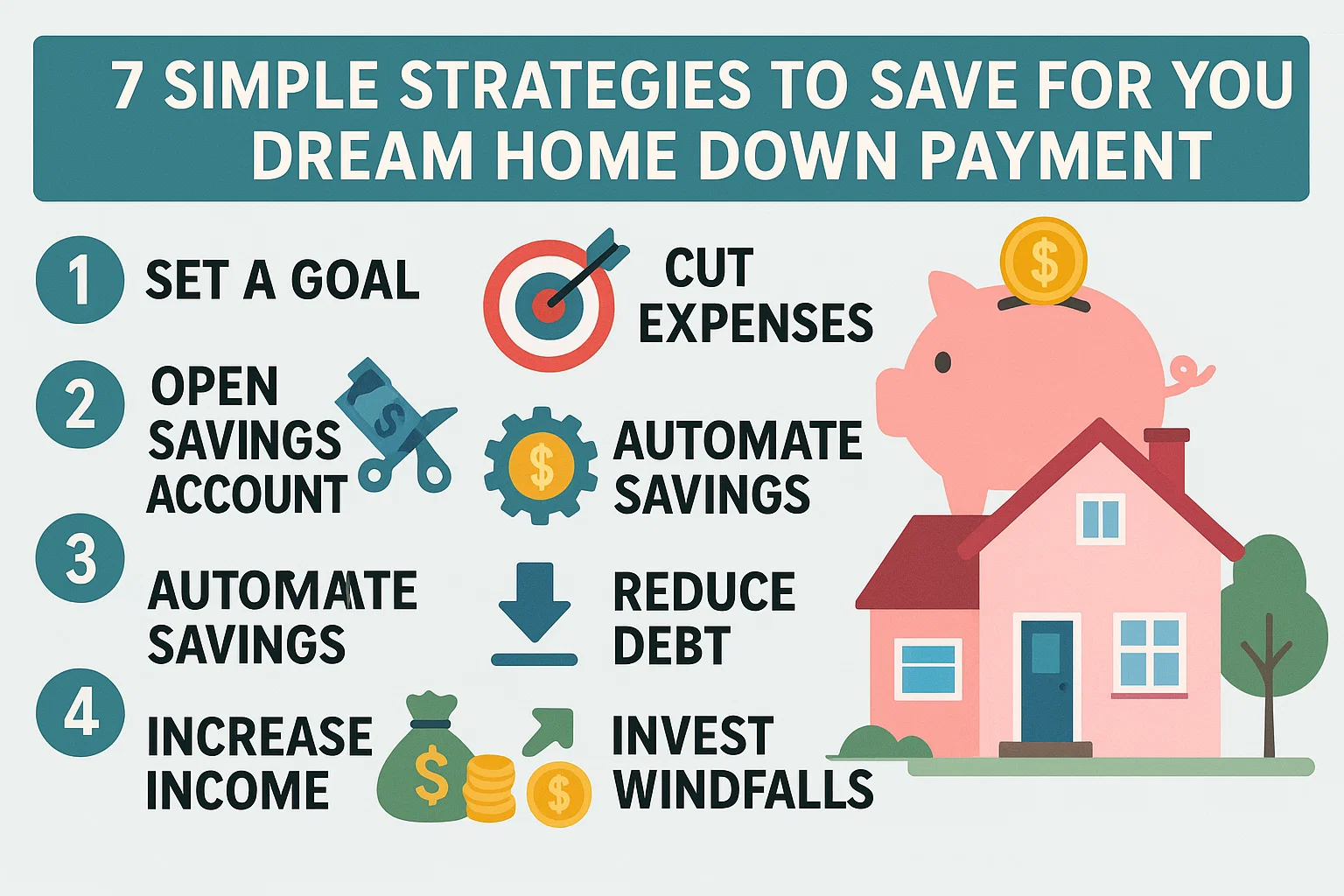 Saving for Dream Home infographic