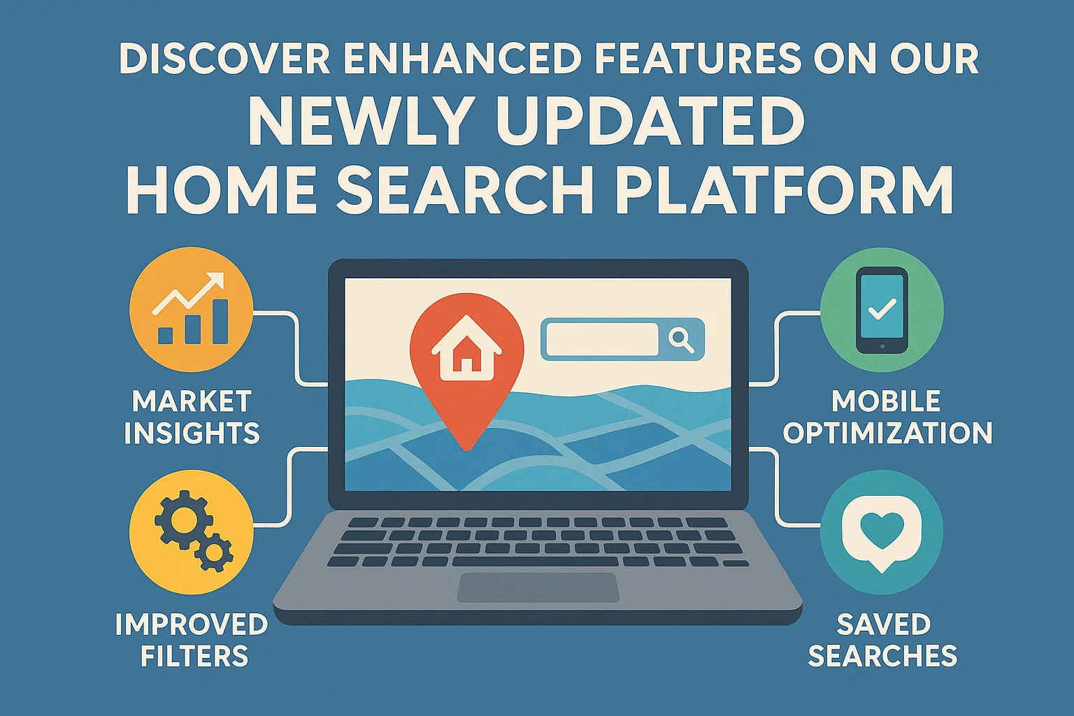 Updated Home Search Features infographic