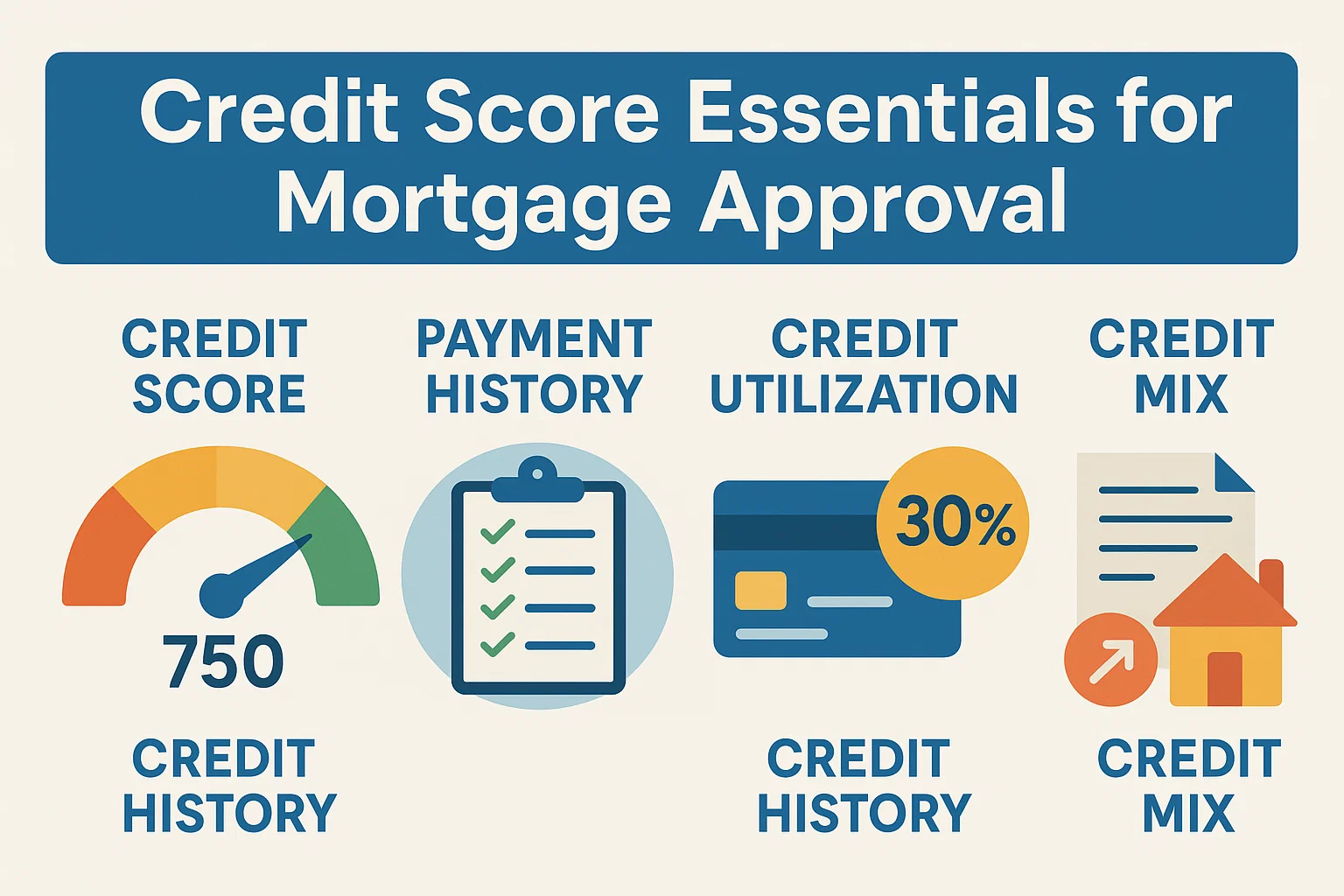 Mortgage Credit Tips infographic