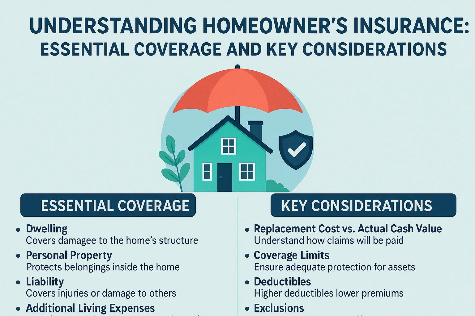 Homeowner’s Insurance Essentials infographic