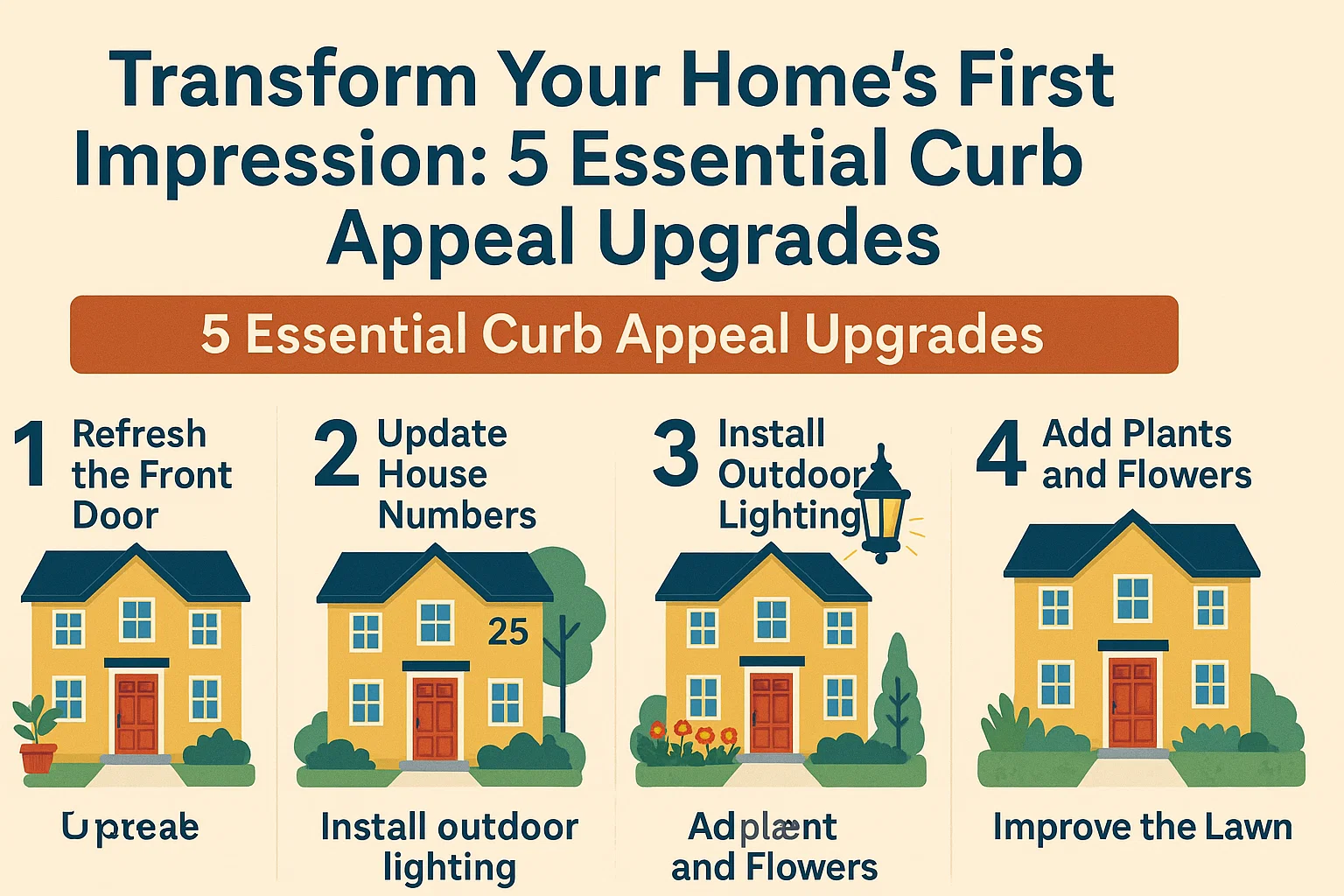 Curb Appeal Upgrades infographic