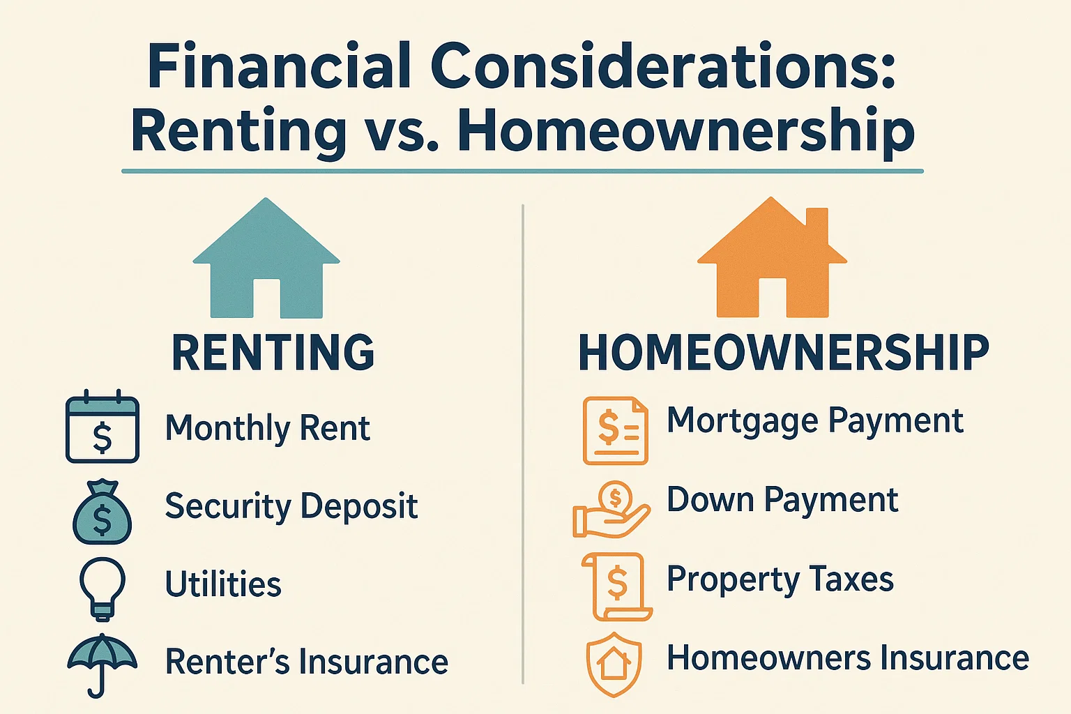 Rent or Buy Infographic infographic