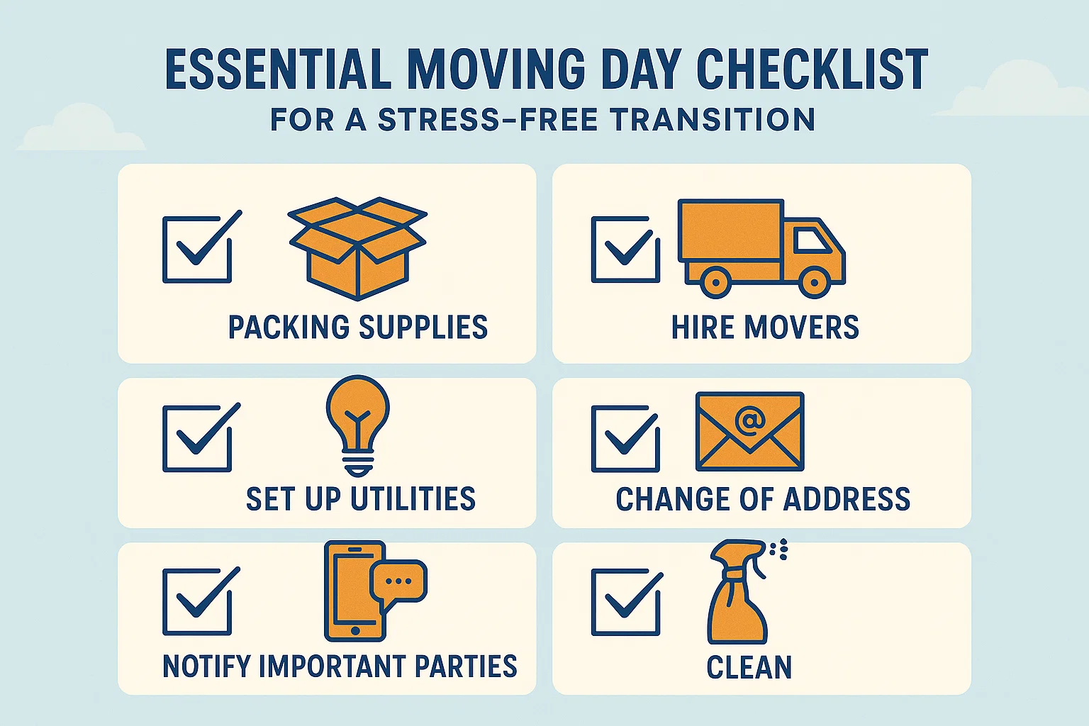 Moving Day Essentials infographic