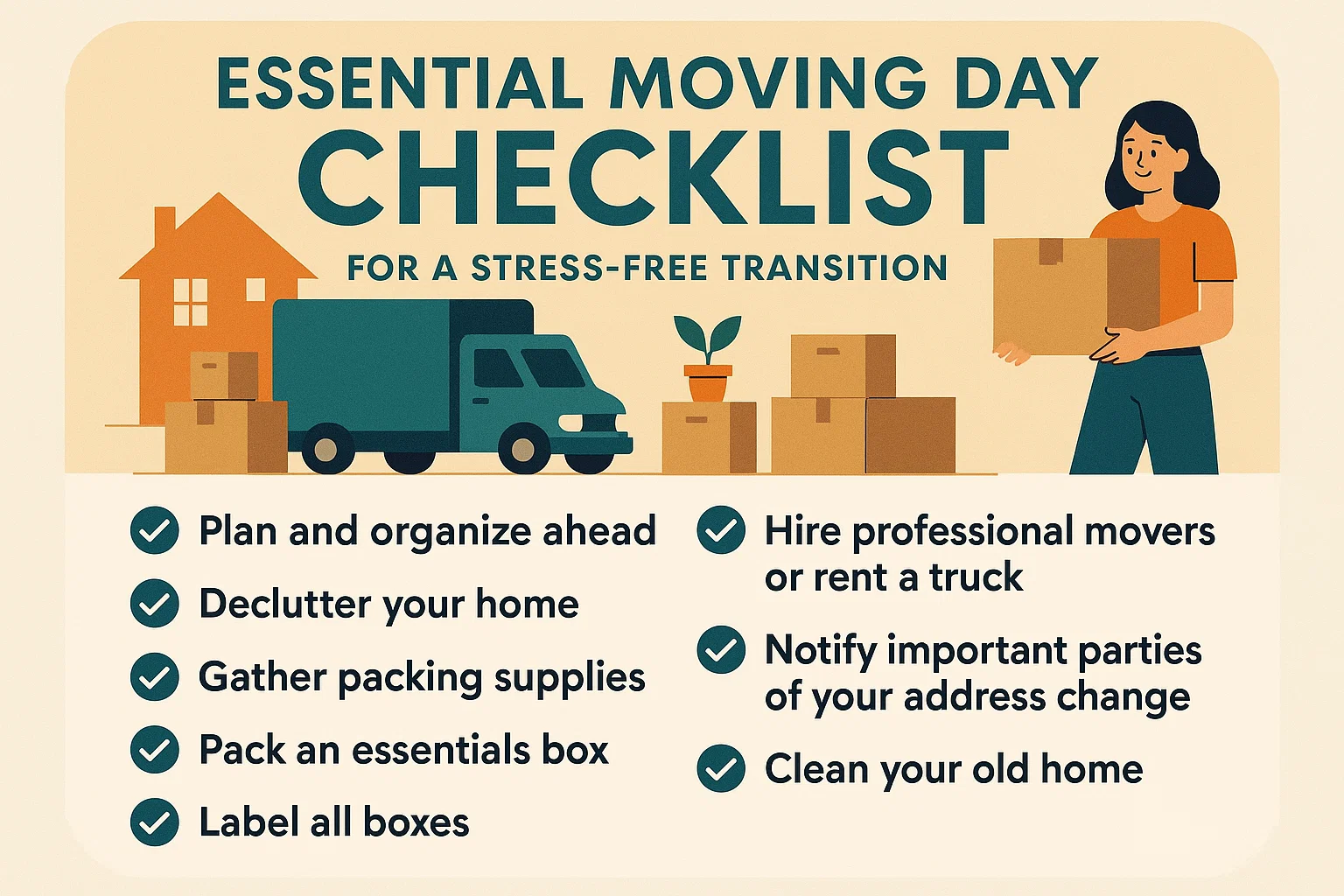 Moving Day Essentials infographic