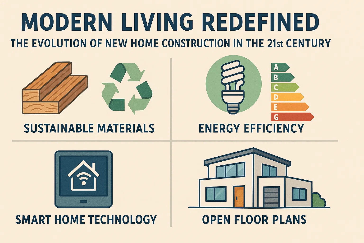 Modern Home Evolution infographic