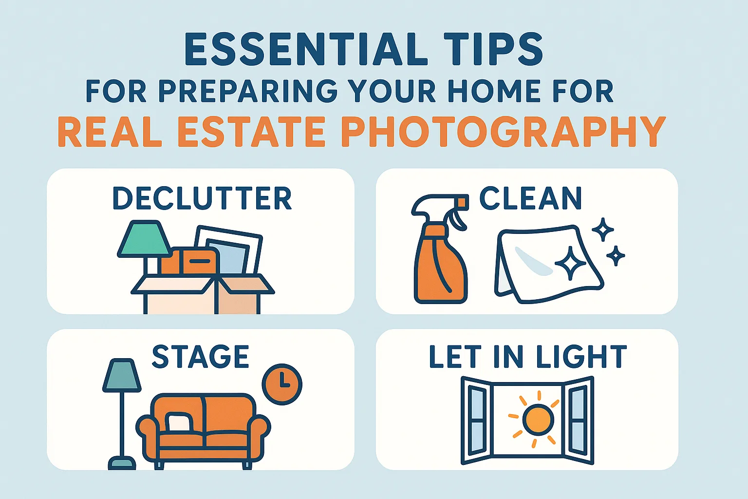 Real Estate Photo Tips infographic