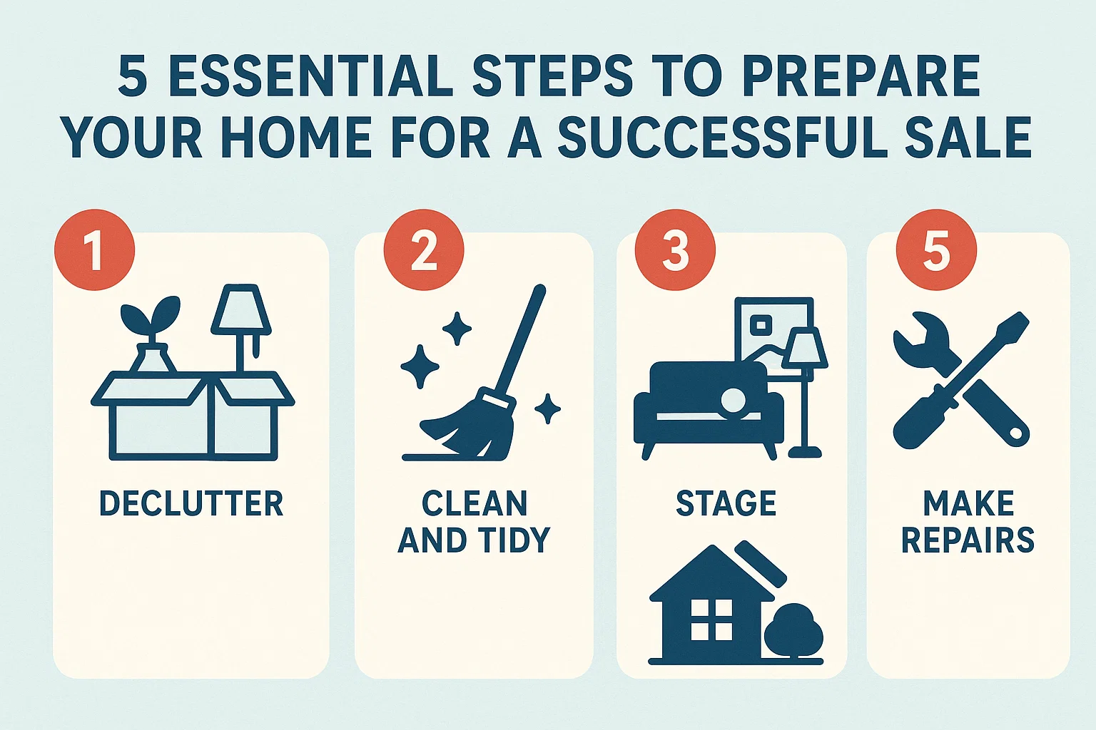 Home Sale Preparation infographic