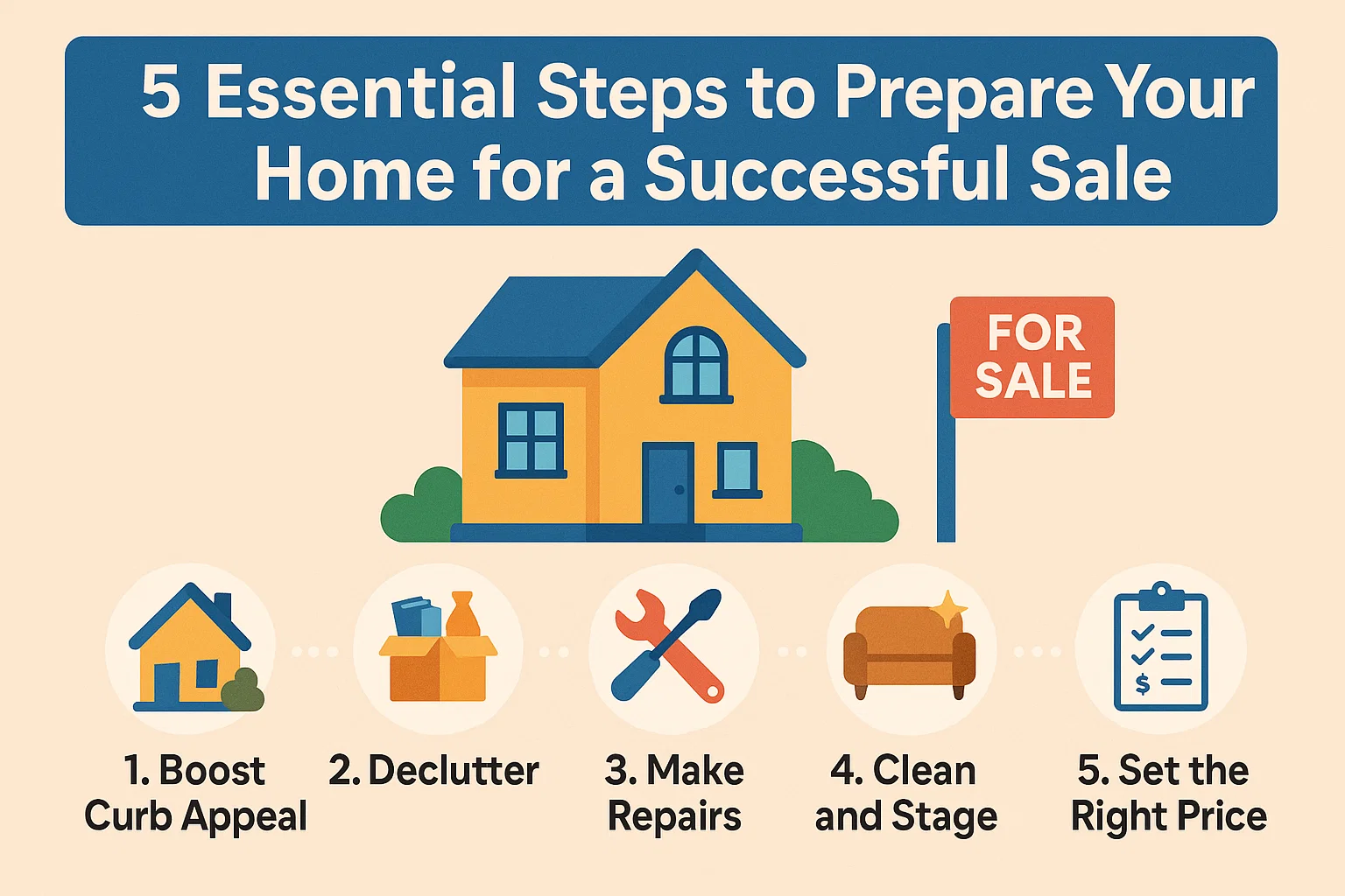 Home Sale Preparation infographic