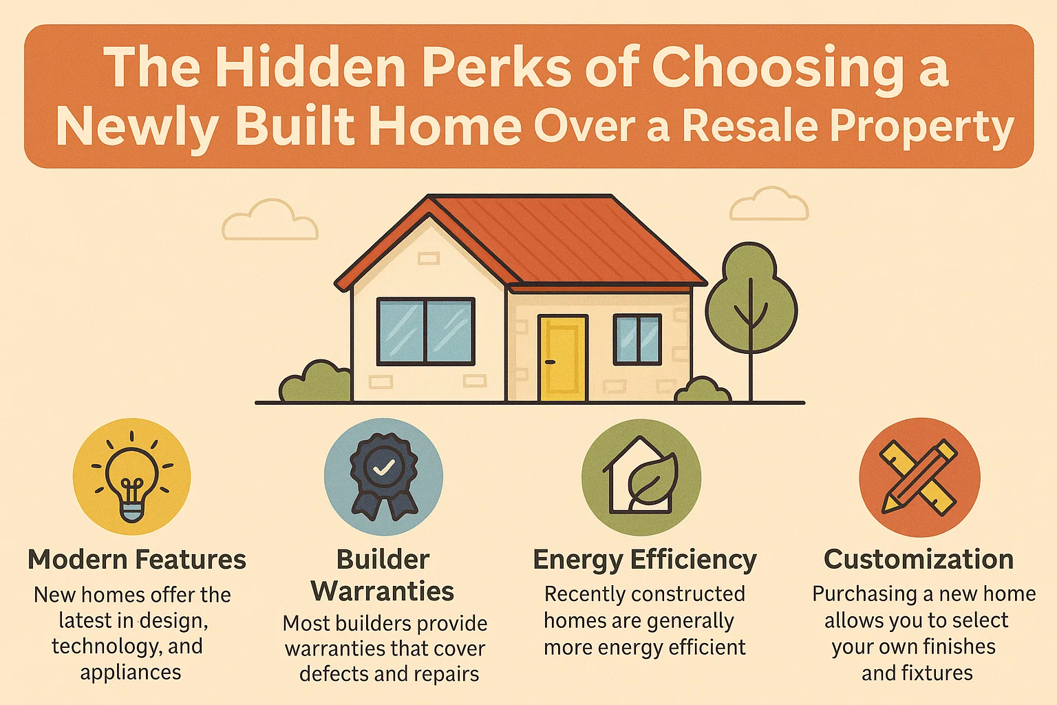 New Home Advantages infographic