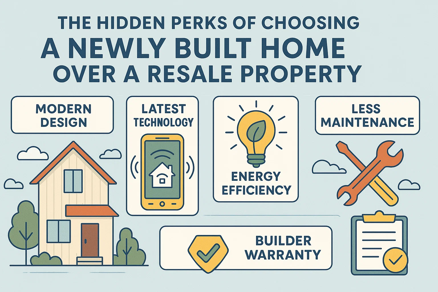 New Home Advantages infographic