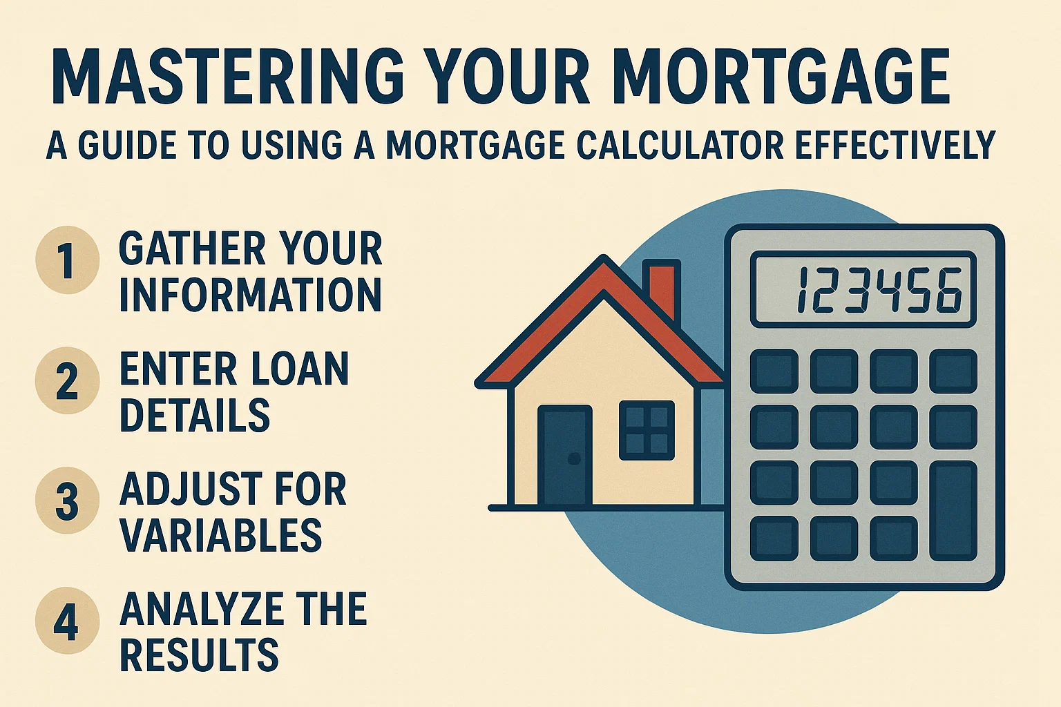 Mortgage Calculator Guide infographic