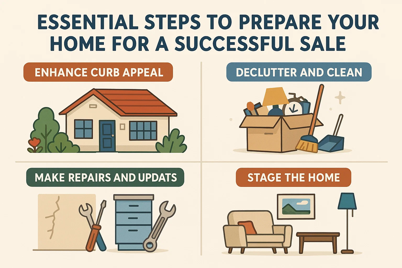 Home Selling Preparation infographic