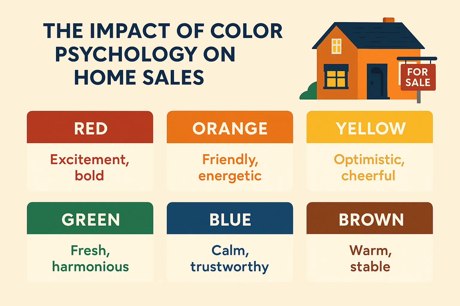 Color Psychology in Sales infographic
