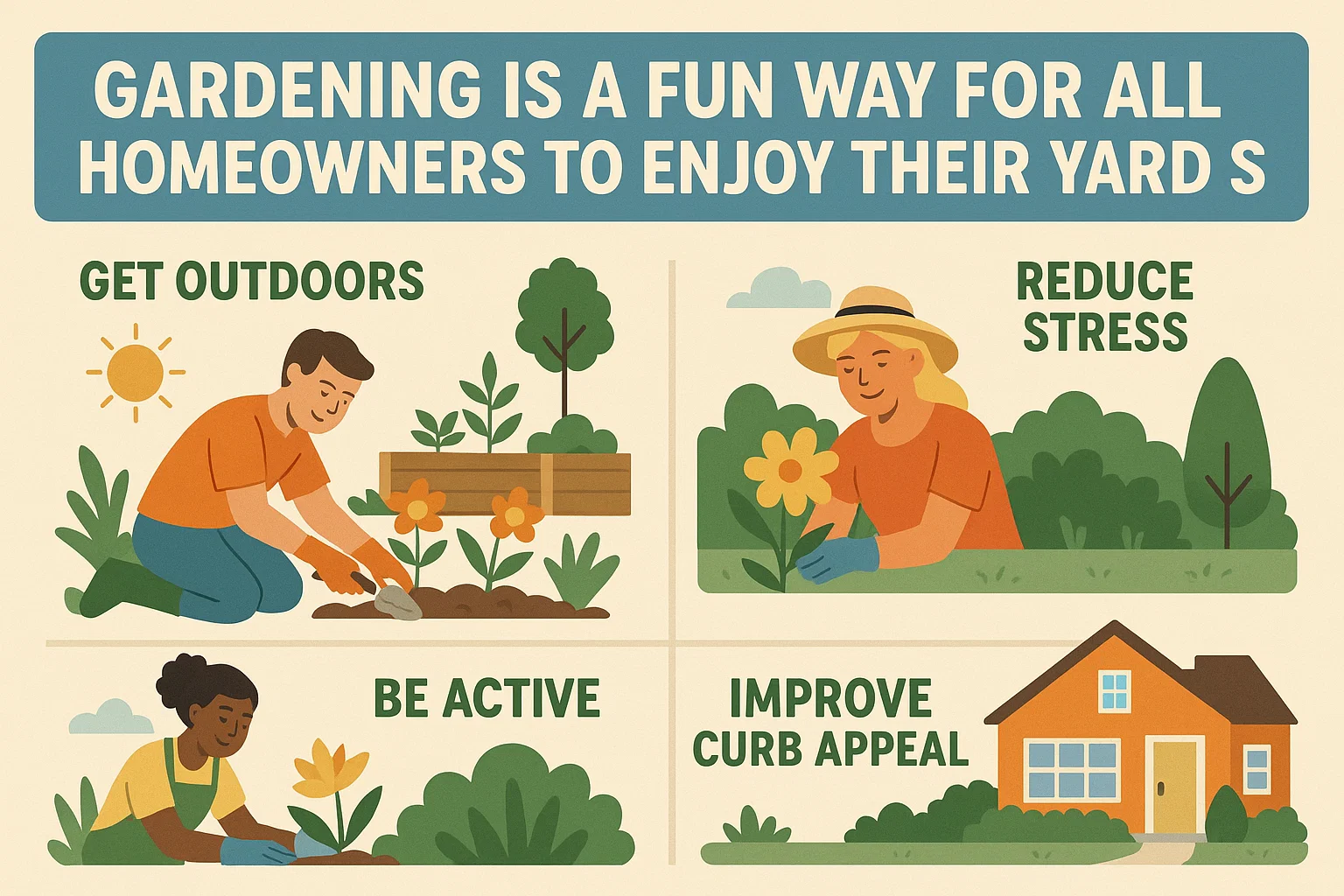 Enjoy Gardening at Home infographic