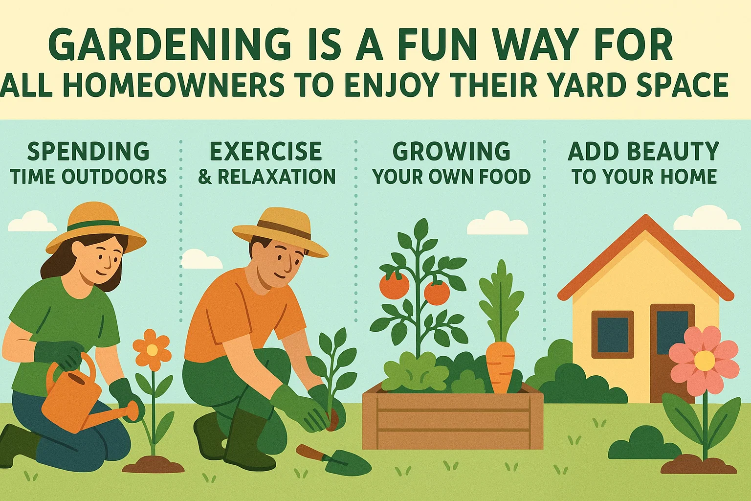 Enjoy Gardening at Home infographic