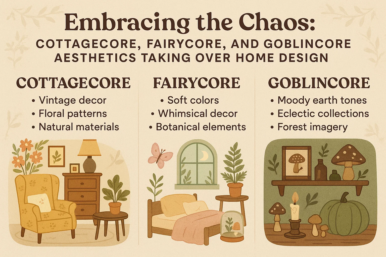 Aesthetic Home Design Trends infographic