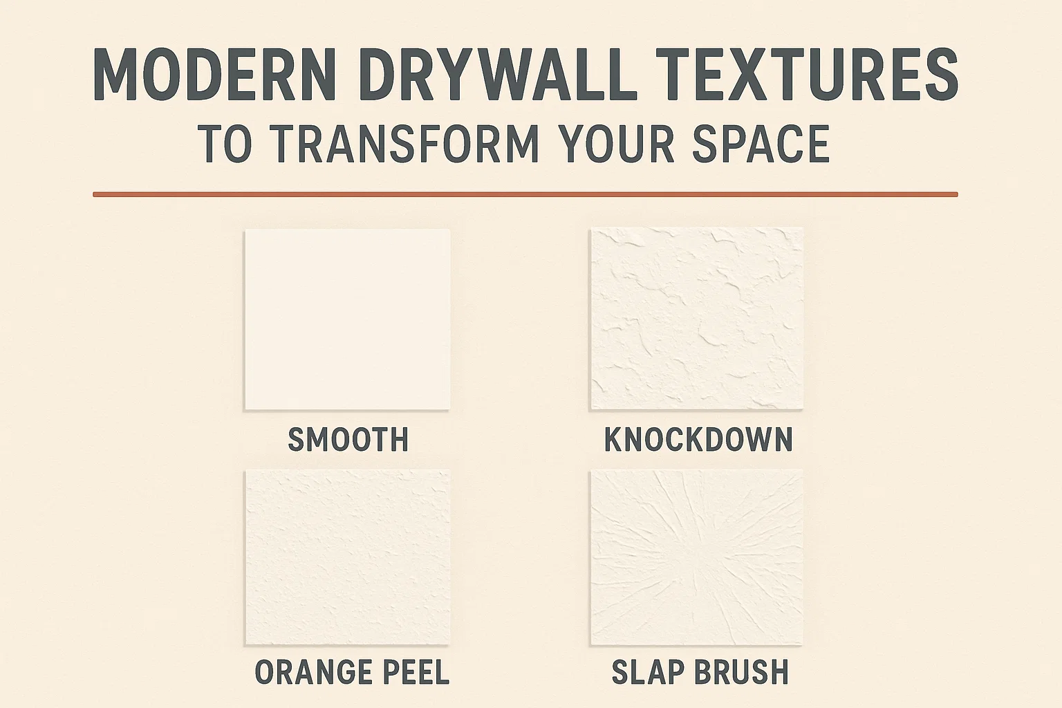 Drywall Texture Guide infographic