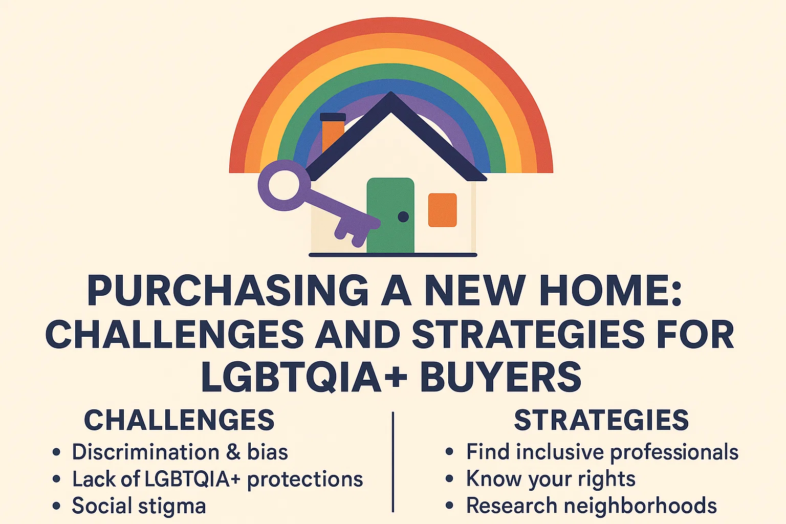 LGBTQIA+ Home Buying Guide infographic
