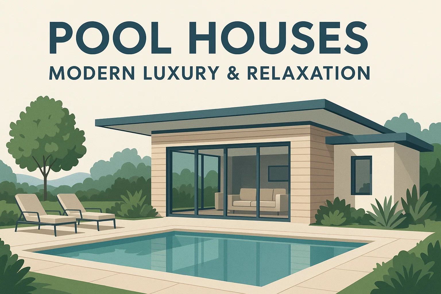 Modern Pool Retreat infographic