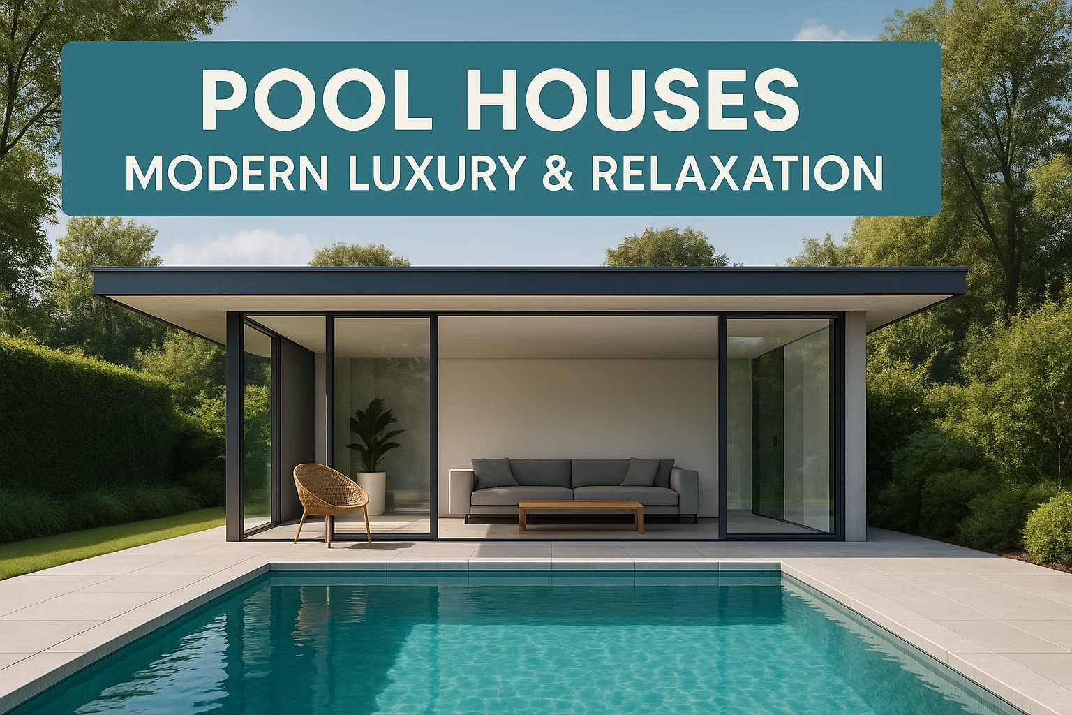 Modern Pool Retreat infographic