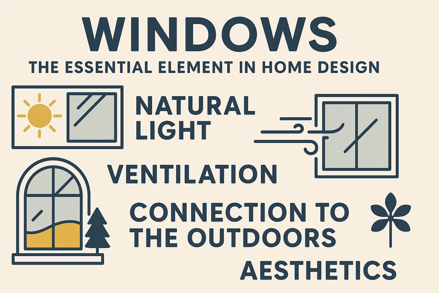 Windows in Home Design infographic