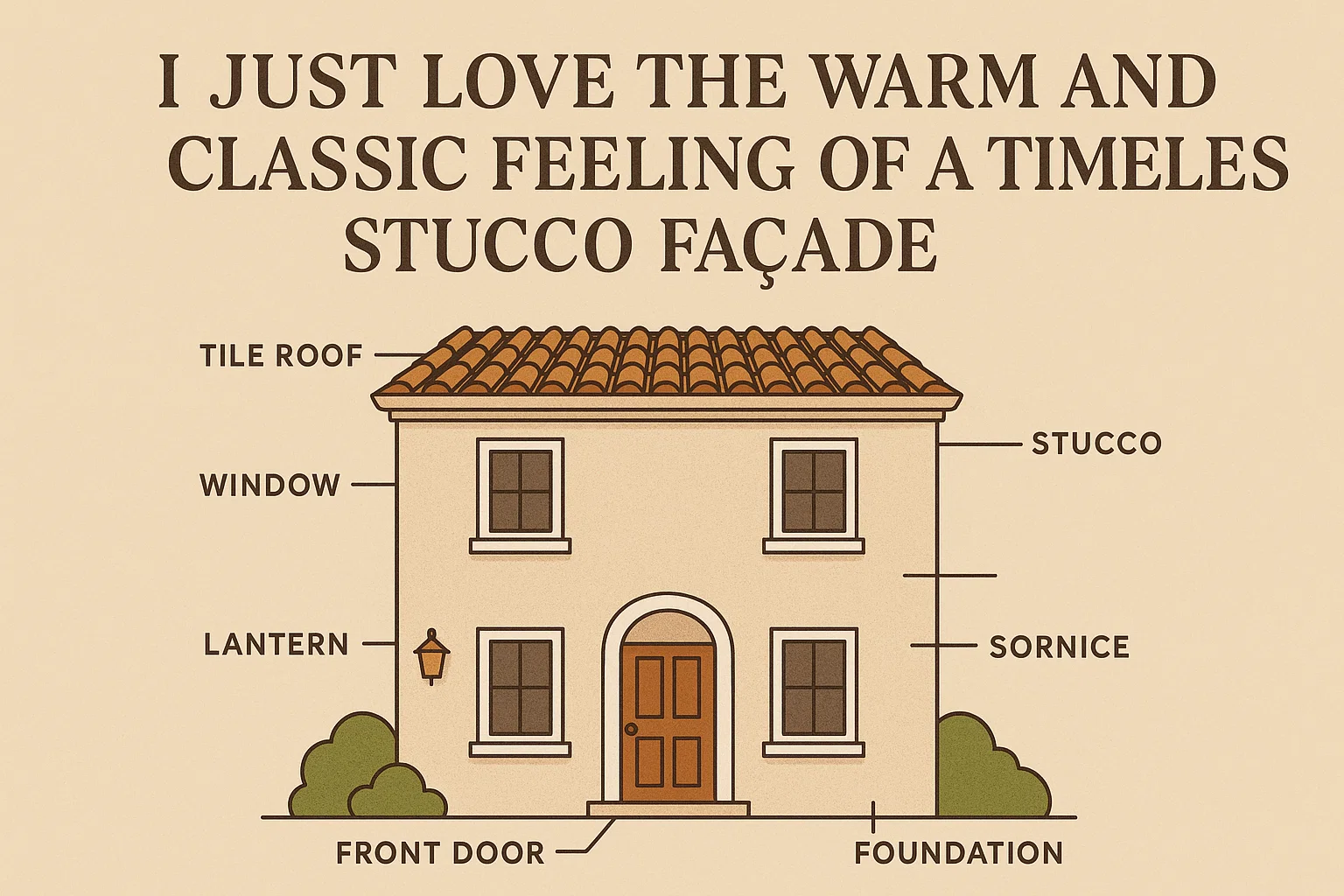Timeless Stucco Façade infographic
