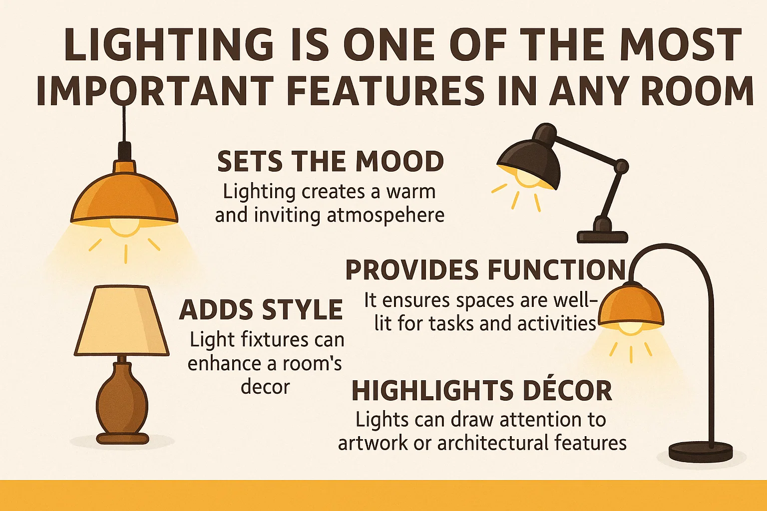 Room Lighting Importance infographic