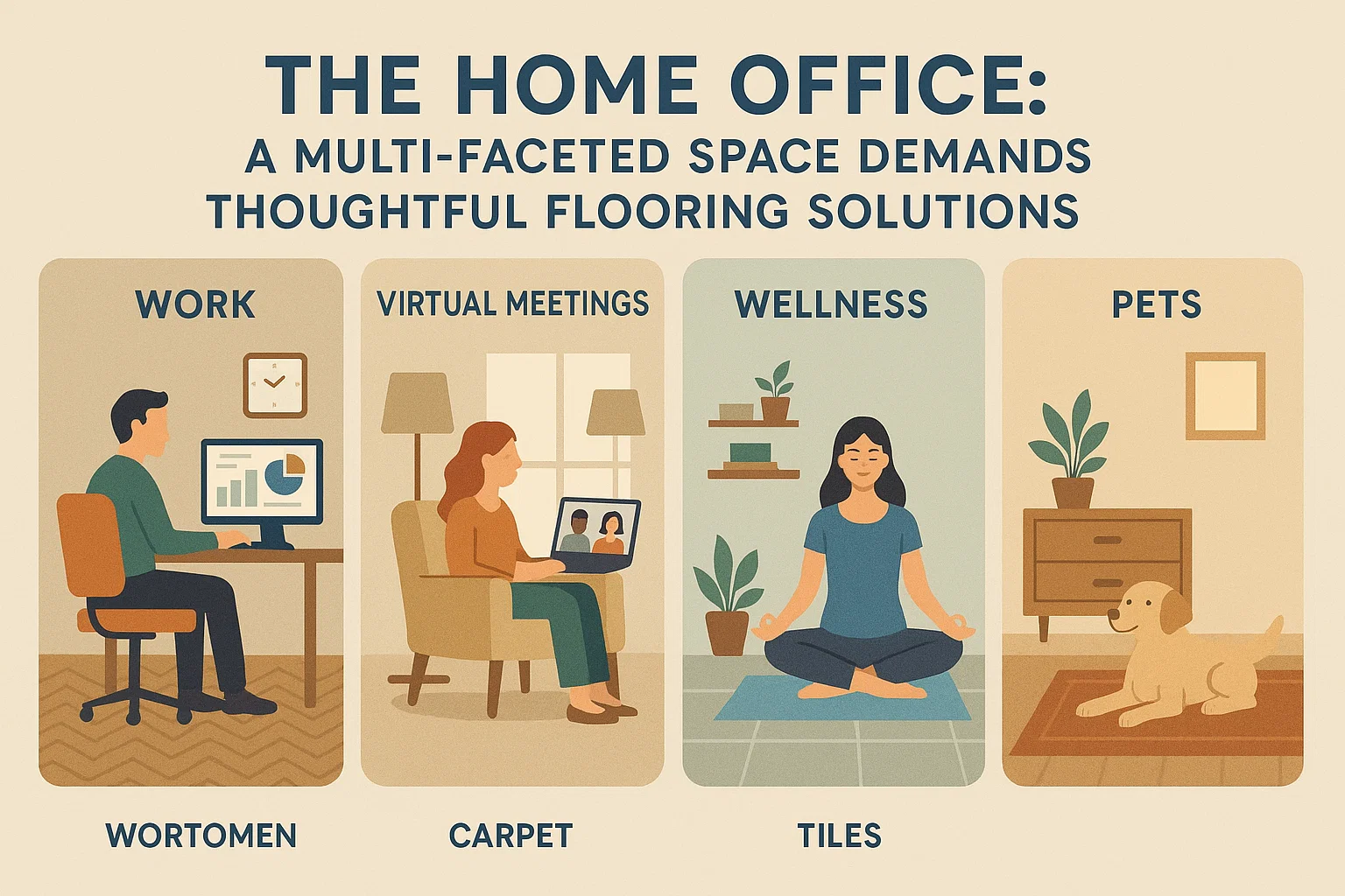 Home Office Flooring Solutions infographic